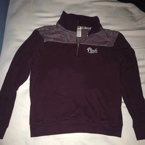 Pink Victoria secret half zip